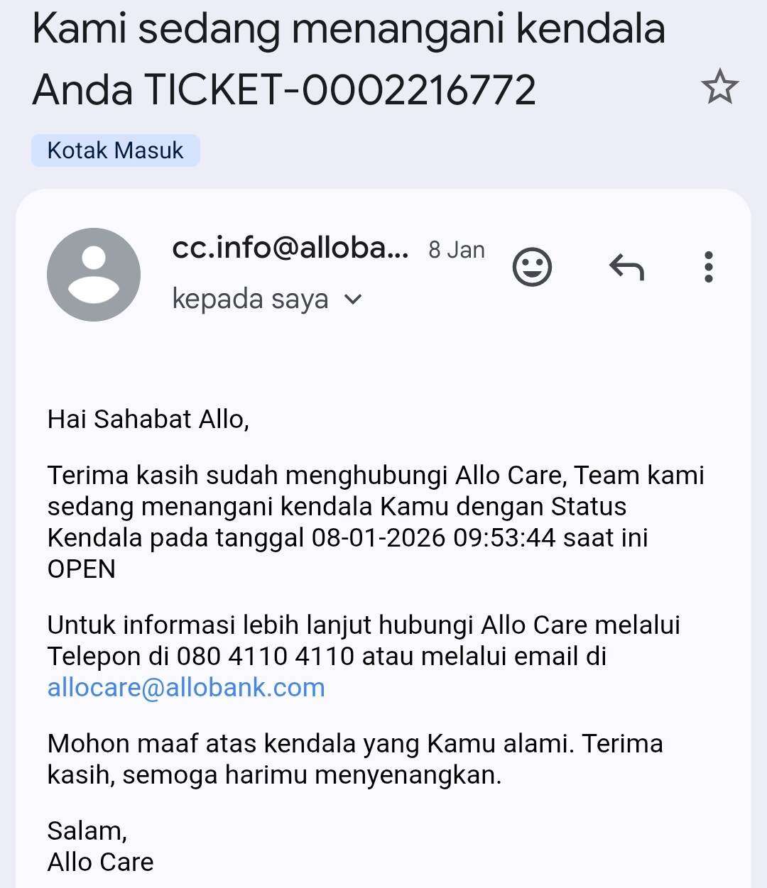 Ikut Program Allo Bank Sudah Sesuai Syarat tapi Bonus yang Diberikan Hanya 20%-nya