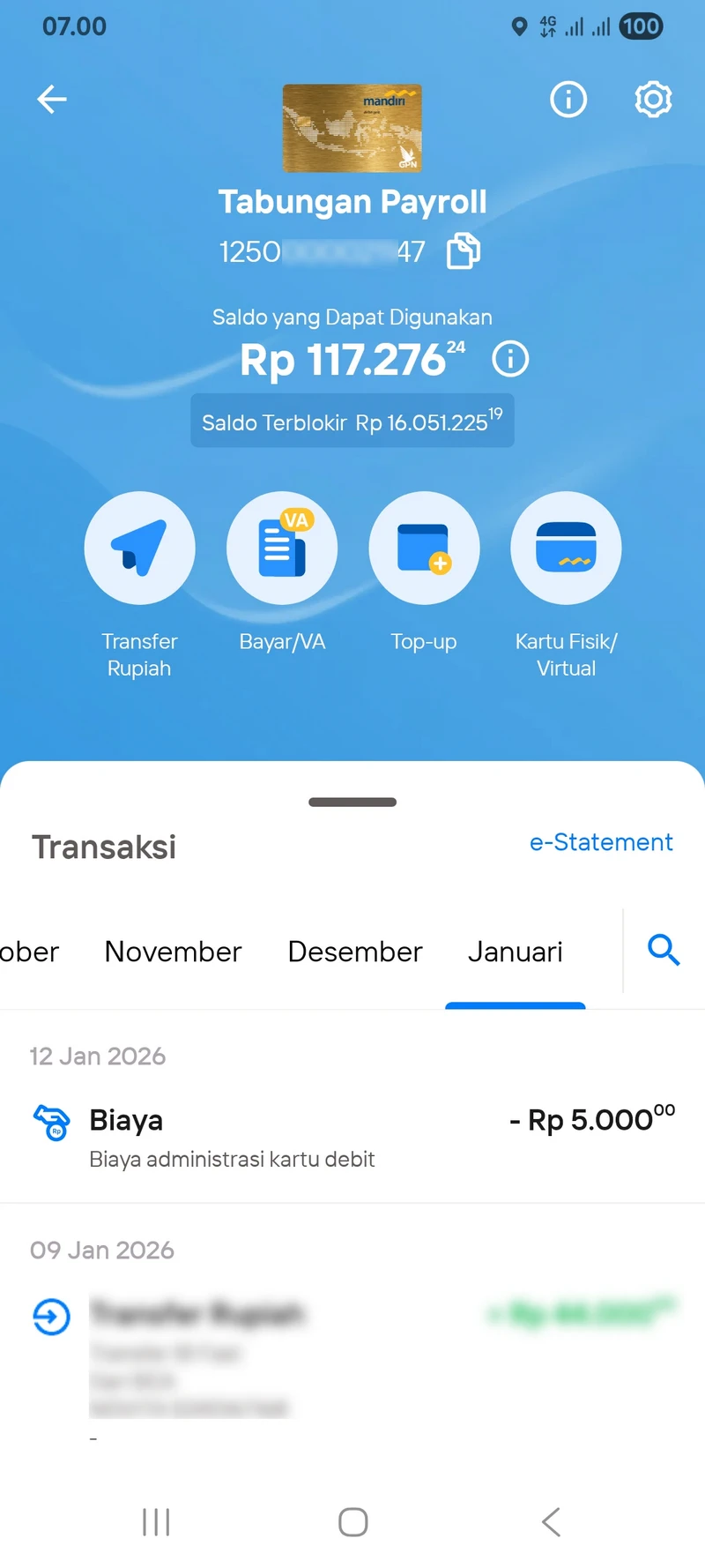 Saldo Livin’ Mandiri Diblokir Rp16 Juta, Padahal Sisa Utang Hanya Rp4,3 Juta