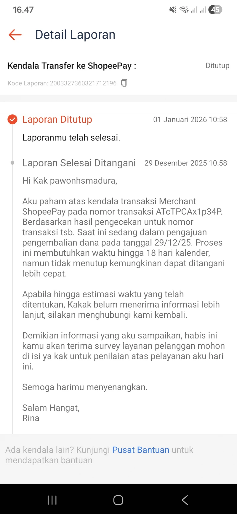 Menagih Janji Refund ShopeePay yang Tidak Kunjung Diterima