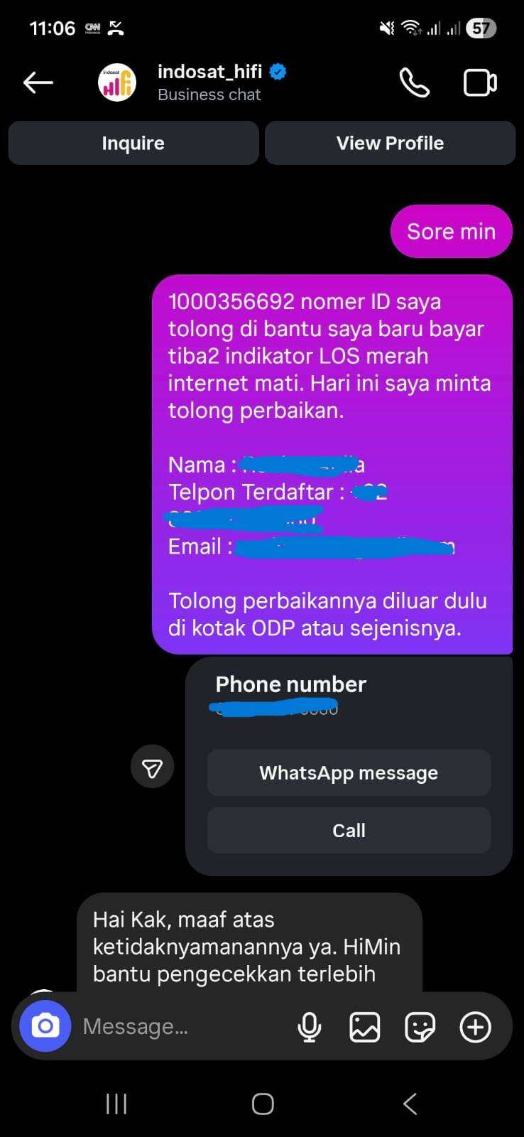 LOS Merah Berhari-hari, Janji Perbaikan Indosat HiFi Tak Kunjung Terwujud