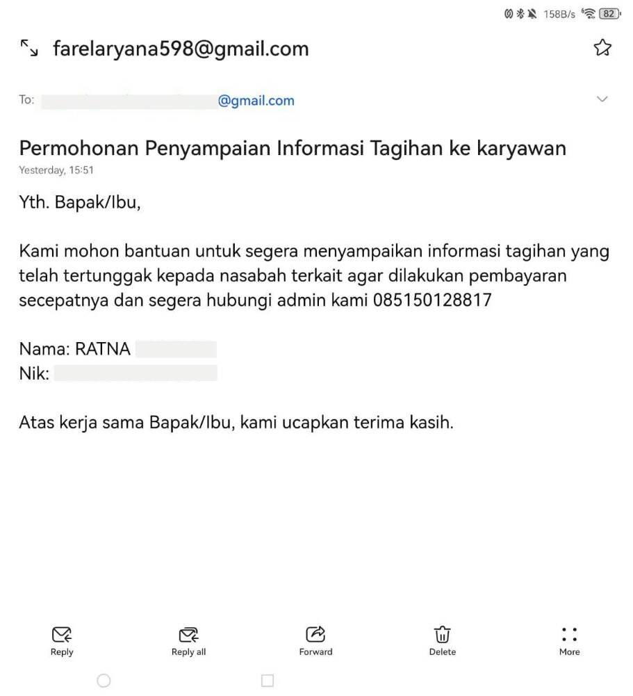 Penipuan Berkedok Tagihan Fintech Kirim Email ke Kantor Karyawan