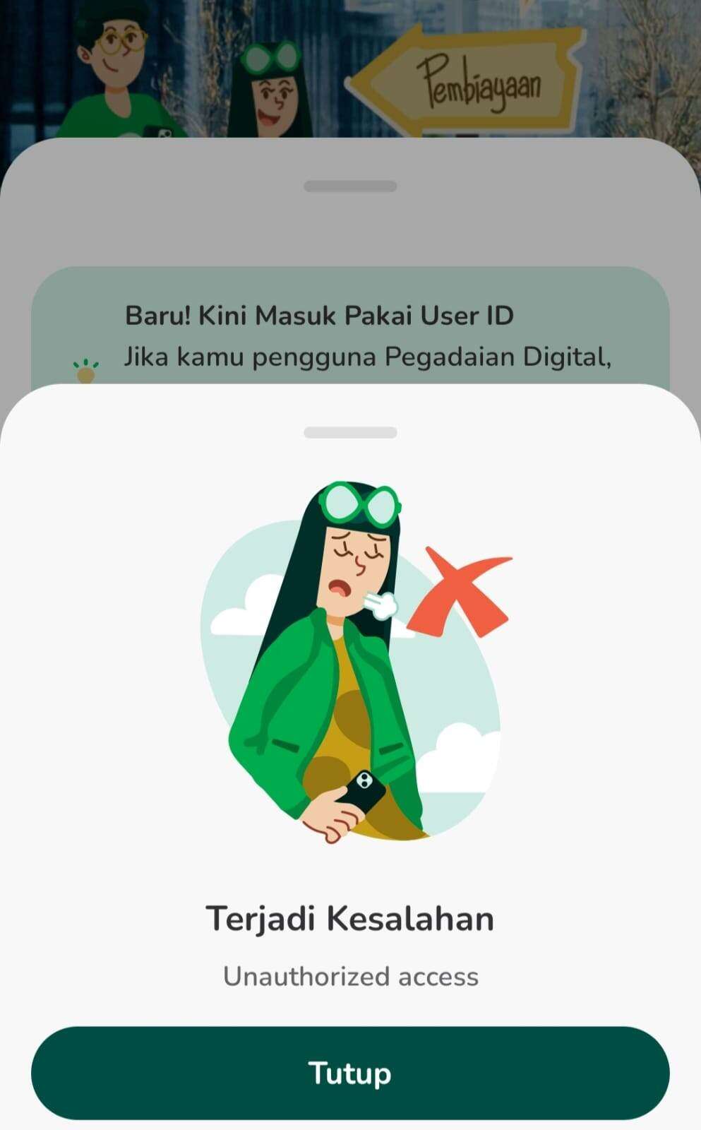 Akun Tring Pegadaian Diblokir Sudah 8 Hari Kerja, Bolak-balik Cabang Pegadaian Tanpa Kejelasan