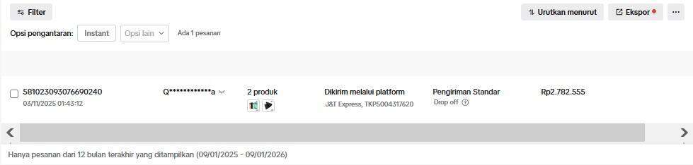 Paket J&T Mandek 2 Bulan Lebih, Dana Seller TikTok Shop Ikut Tertahan