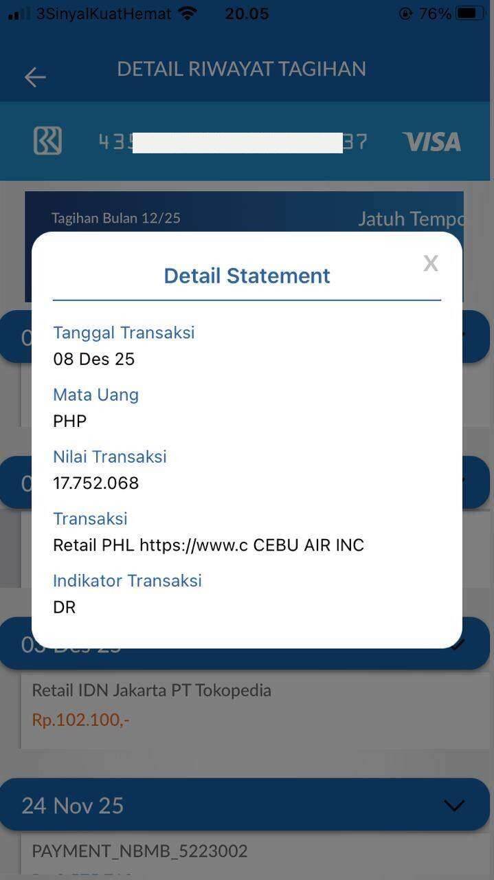 Sanggahan Transaksi Rp17,7 Juta di Tokopedia Card yang Tidak Ada Kejelasan Hingga Kini
