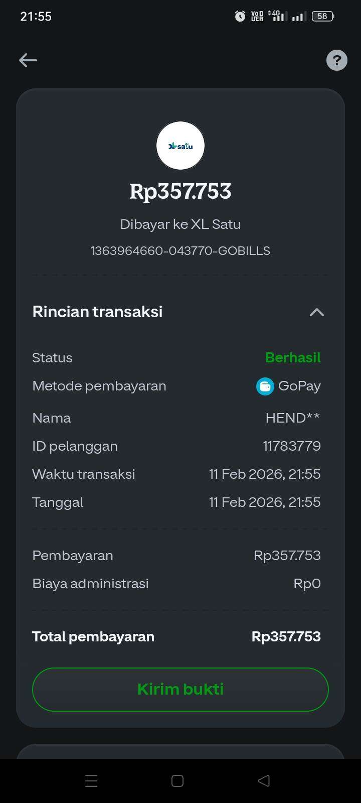Lanjutan Masalah XL Satu yang Sudah Dibayar Namun Internet Masih Mati