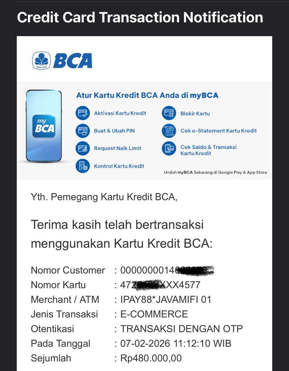 BCA Tidak Memberikan Bonus Poin Krisflyer Miles Karena Tidak Mau Rugi