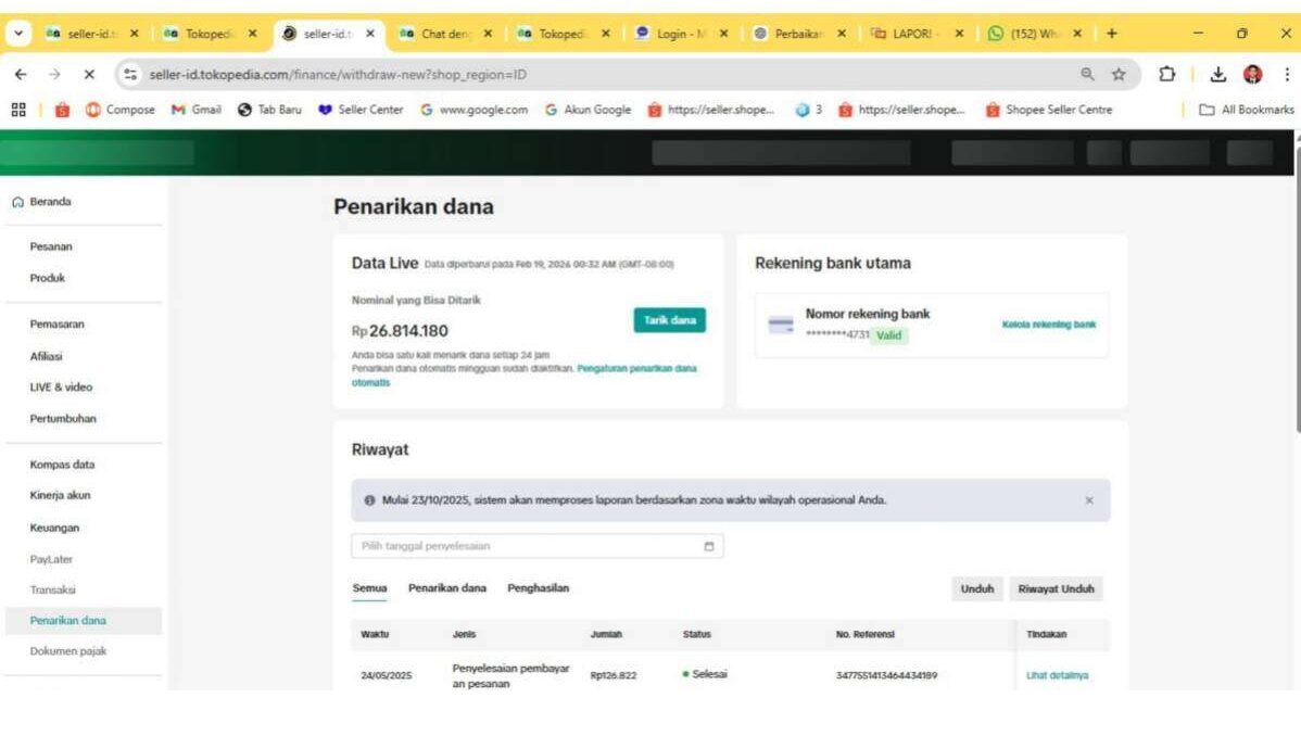 Saldo Rp26 Juta di TikTok Shop Ditahan Setelah Akun Ditutup Permanen Tanpa Kejelasan Pencairan