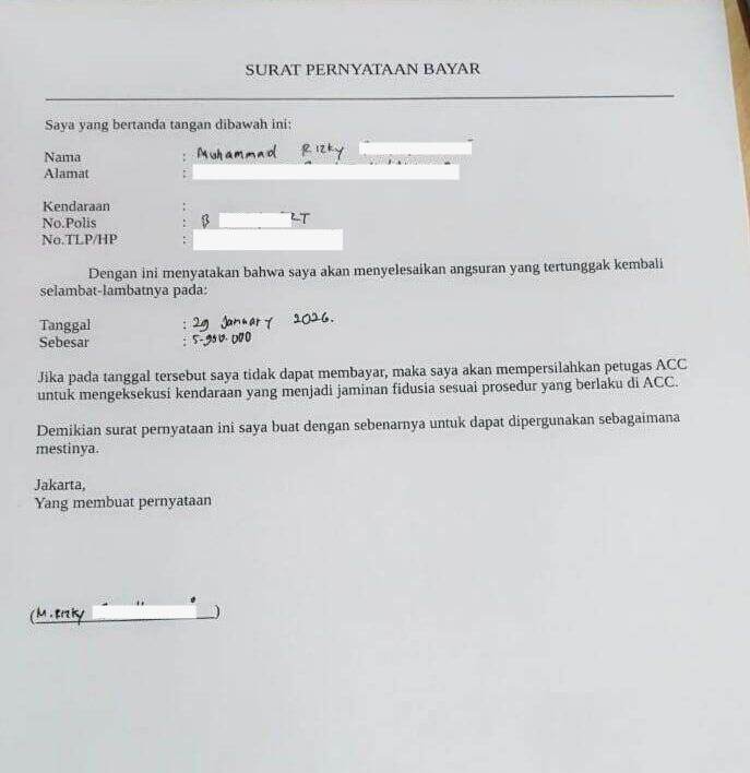 Nomor VA Diblokir Sepihak oleh ACC, Terancam Denda Meski Sudah Siapkan Dana Angsuran