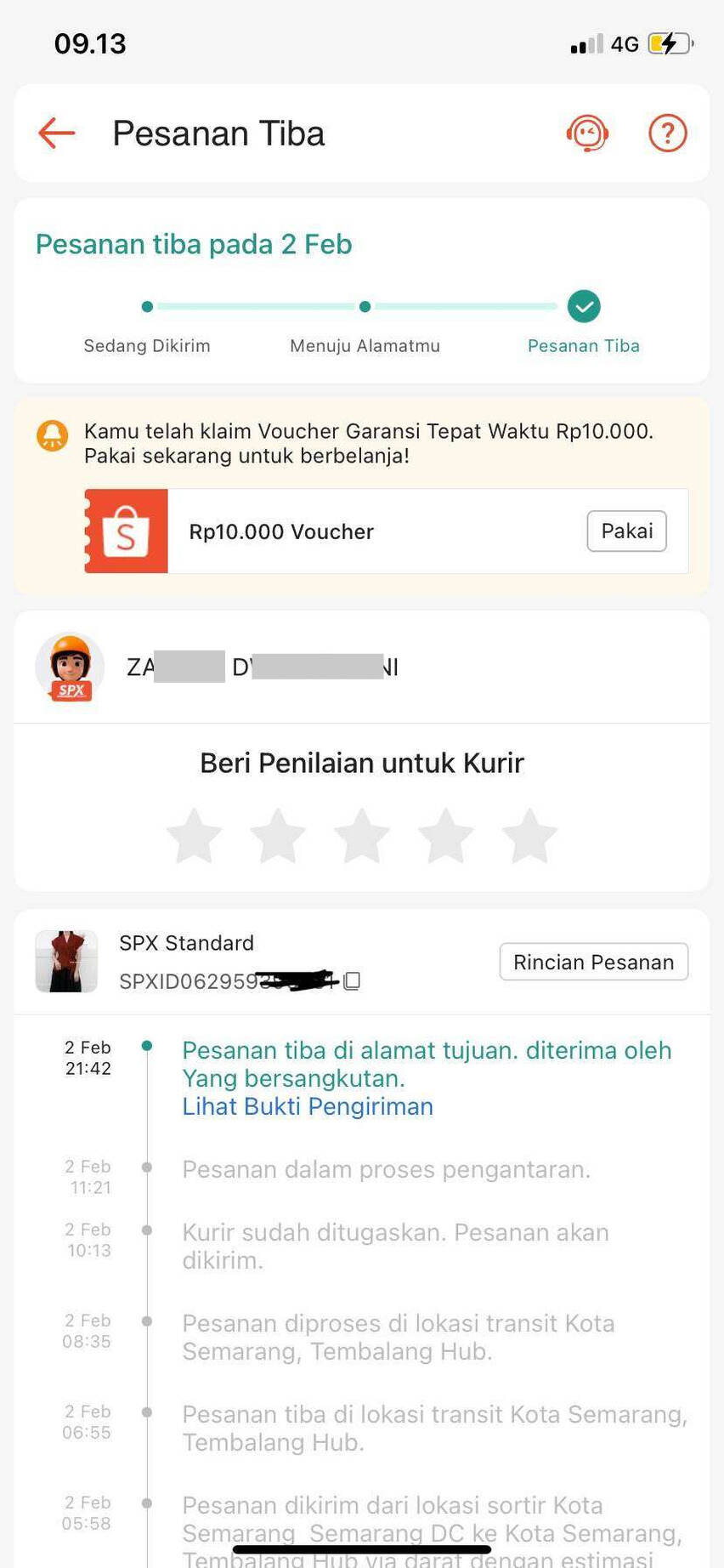 Kurir SPX dari Shopee Memanipulasi Pesanan Tiba