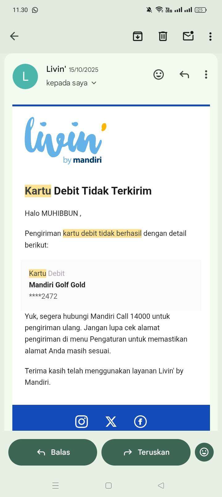 Transaksi QRIS Rp8 Juta Tetap Dianggap Sah, Meski Fisik Kartu Kredit Mandiri Belum Diterima