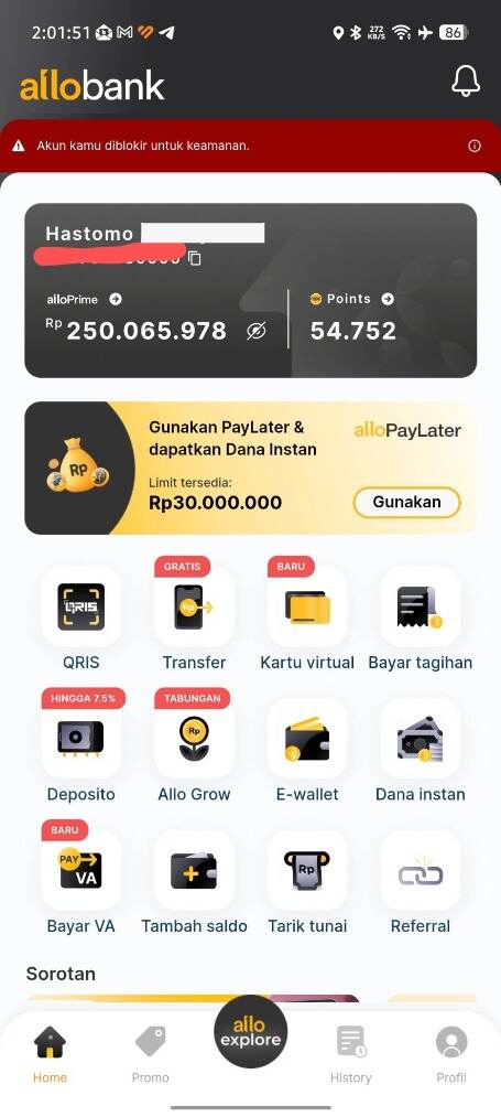 Transfer Rp250 Juta ke Rekening Sendiri tapi Rekening Justru Diblokir!