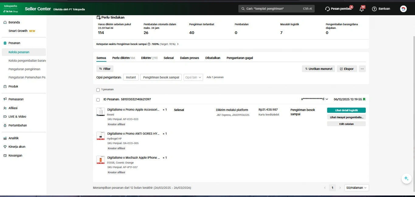 Tanggapan Digitalisme Store perihal “Beli iPhone 17 Pro Max di Toko Mall Digitalisme Store TikTok Shop Tokopedia Dikirim Air Mineral, Pengembalian Dipersulit dan Ditolak!”