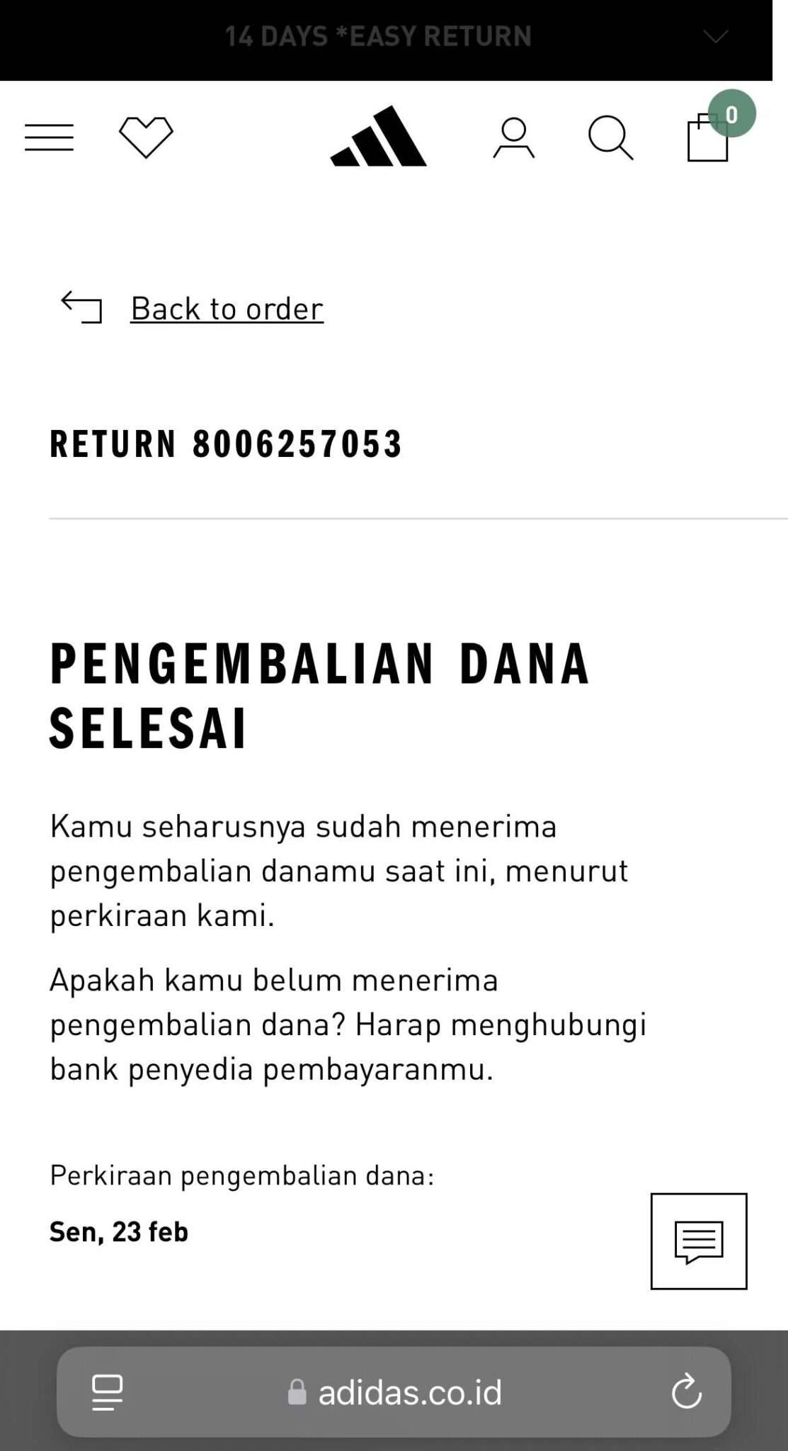 Adidas Indonesia Klaim Refund Sudah Cair, tapi Uang Tak Kunjung Masuk ...