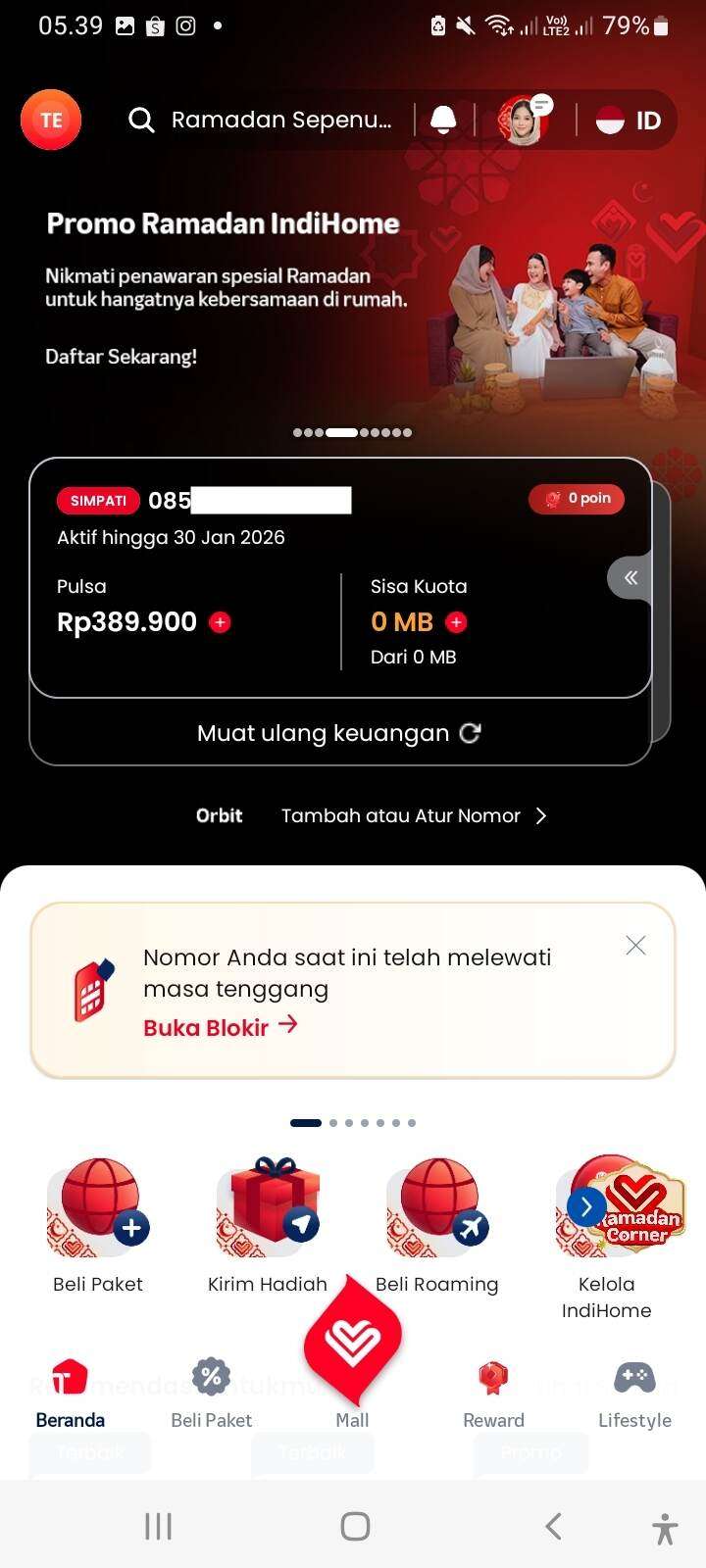 Pulsa Rp389.900 Telkomsel Terancam Hangus karena Nomor Lewat Masa Tenggang dan Terblokir Tanpa Pemberitahuan