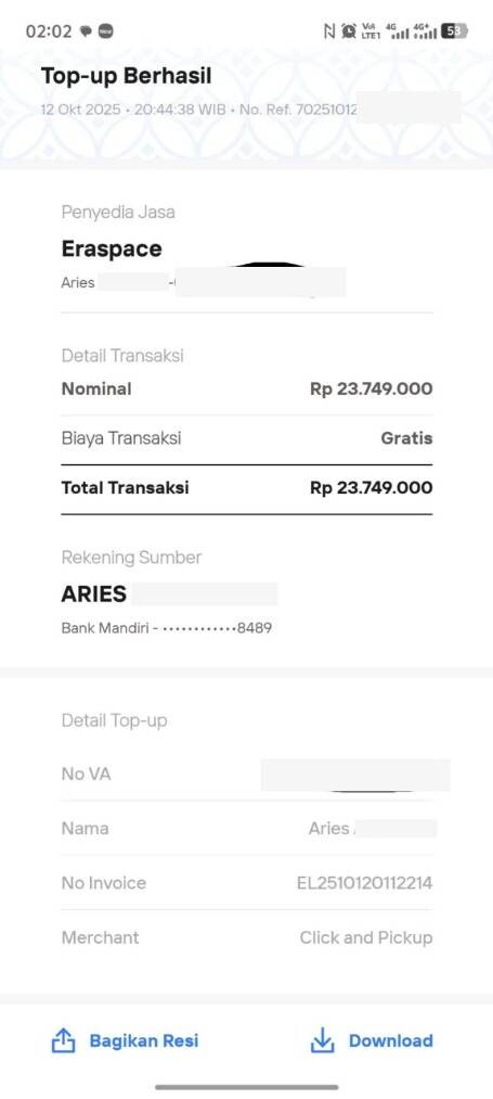 Cashback Pre-Order iPhone 17 Pro Livin Sukha Bank Mandiri Ditolak dengan Alasan Kuota Habis