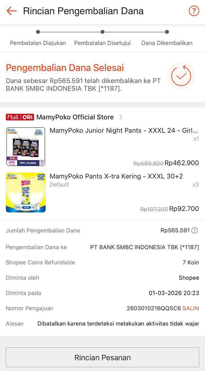 Shopee Sesuka Hati Membatalkan Pesanan Saya dengan Alasan Penyalahgunaan Voucher