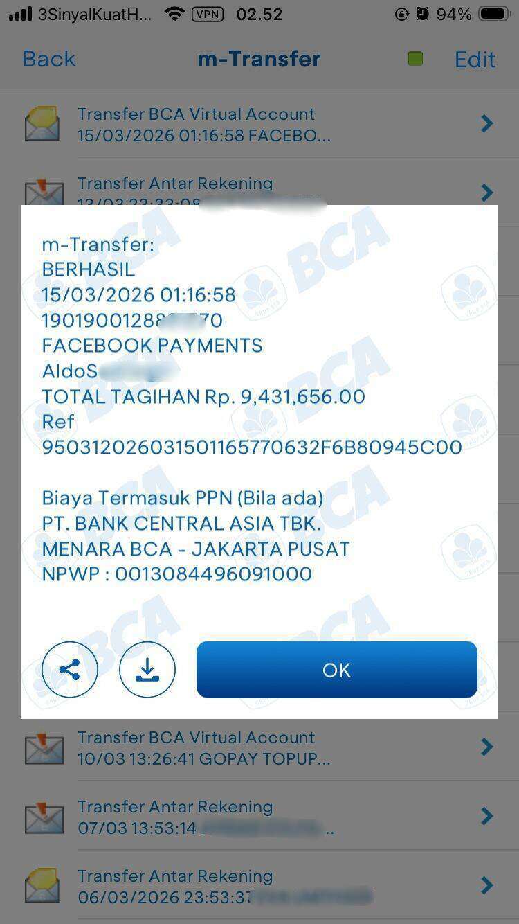 Meta (Facebook) Menahan Saldo Iklan Saya Sebesar Rp9,4 Juta Tanpa Alasan dan Menolak Refund