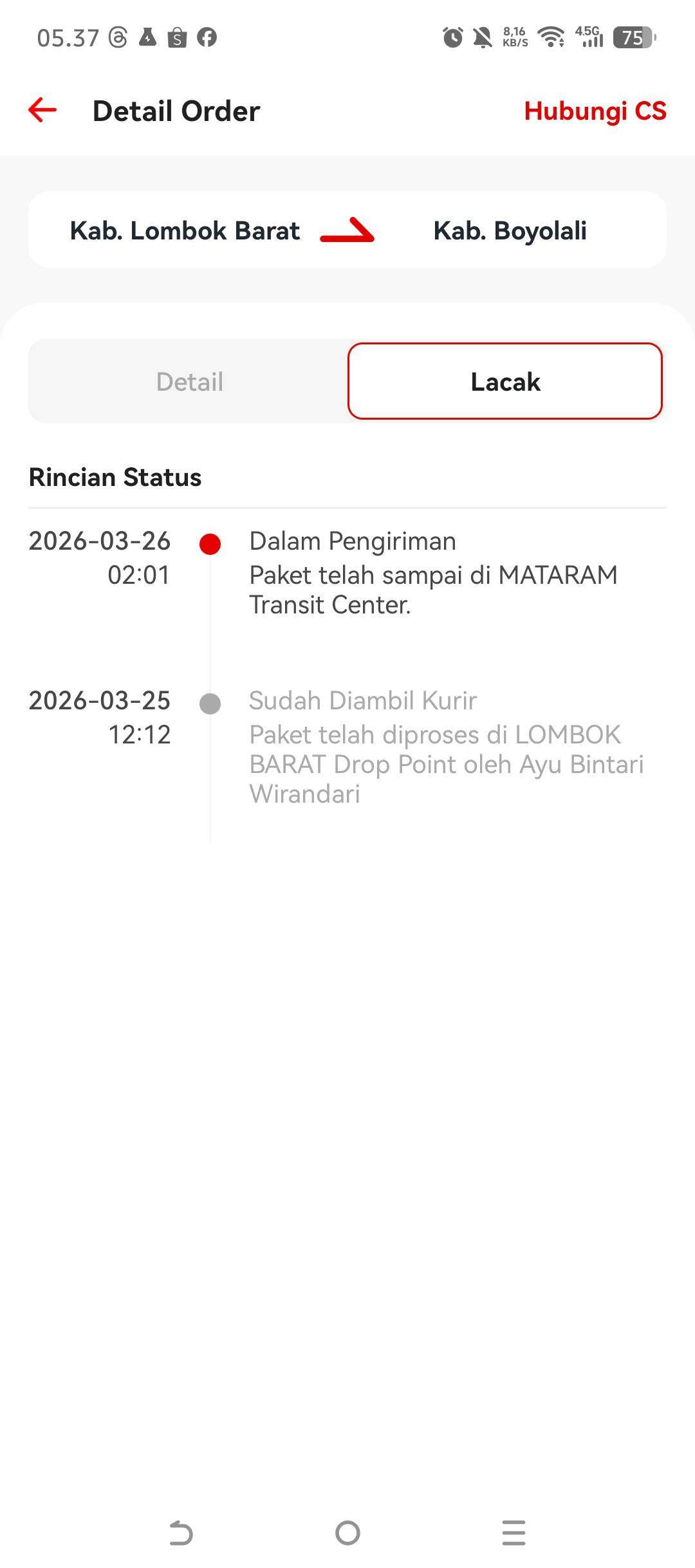 Dua Paket J&T Tidak Jelas Keberadaannya Hingga Kini