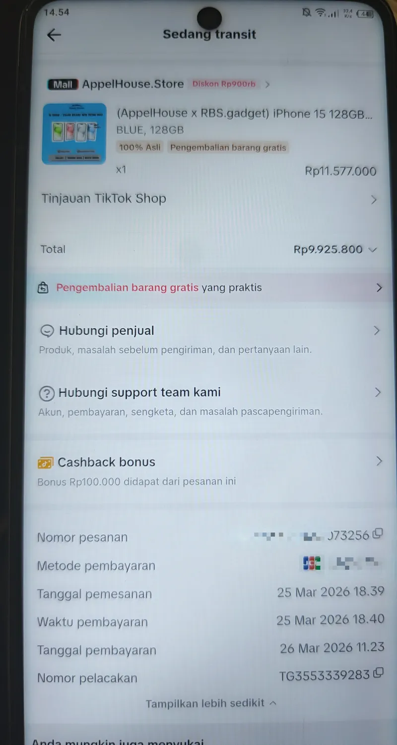 iPhone 15 dari TikTok Shop Tertahan di Gateway JNE Wangon Sejak 27 Maret, Hingga Kini Tidak Ada Kejelasan