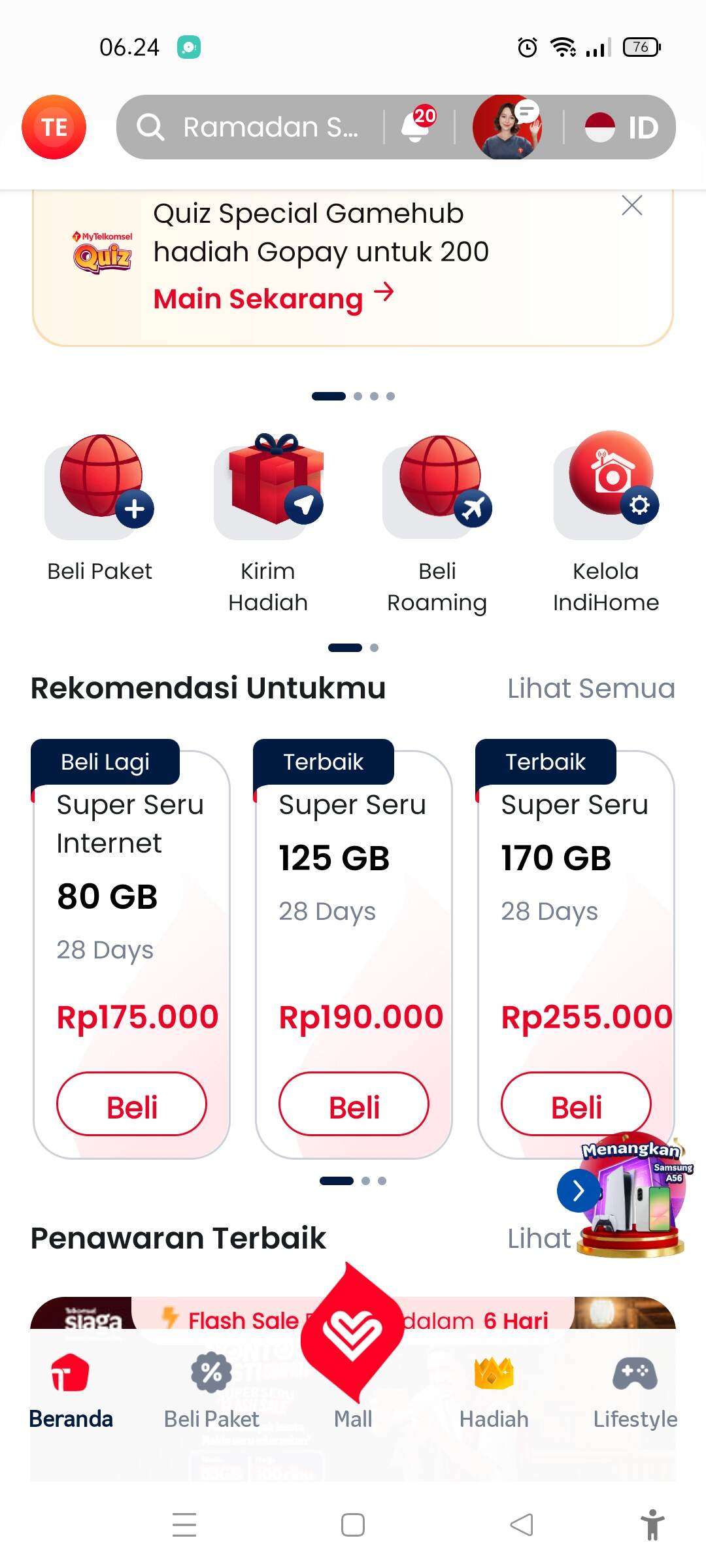Beli Paket 125 GB Rp190 Ribu, yang Masuk Cuma 85 GB, Menu Paket Telkomsel Berubah Setelah Saya Komplain
