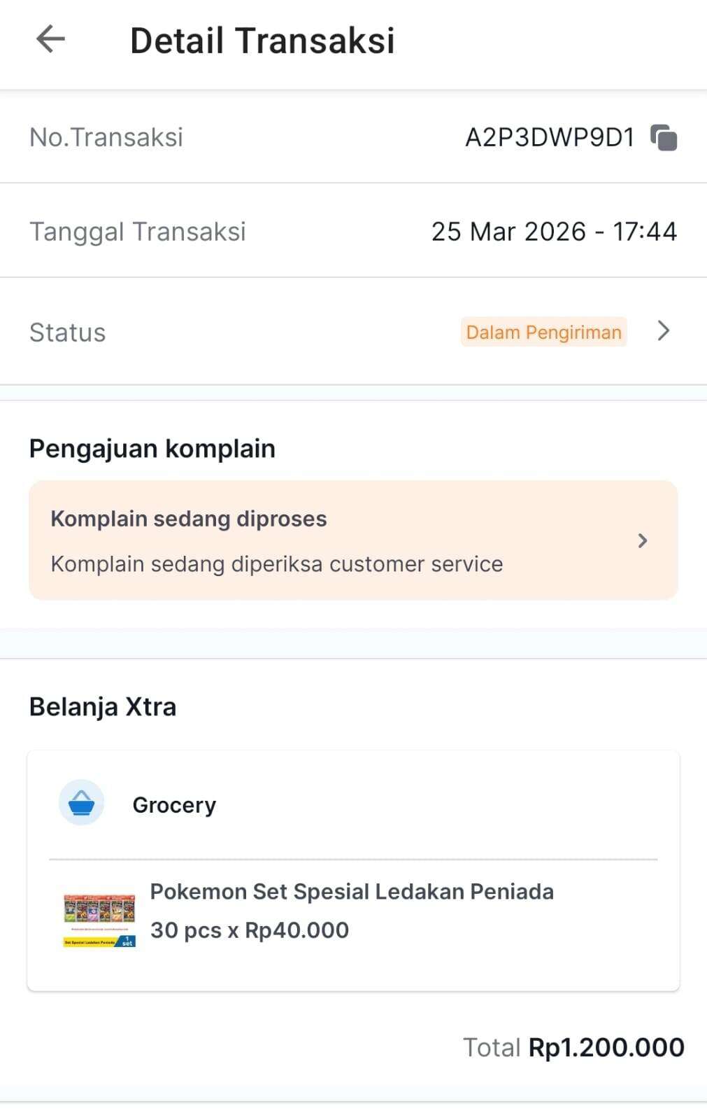 Pre-Order Kartu Pokemon Rp1,2 Juta di Klik Indomaret Mandek: Status “Dikirim” Berhari-hari, Barang Tak Kunjung Datang