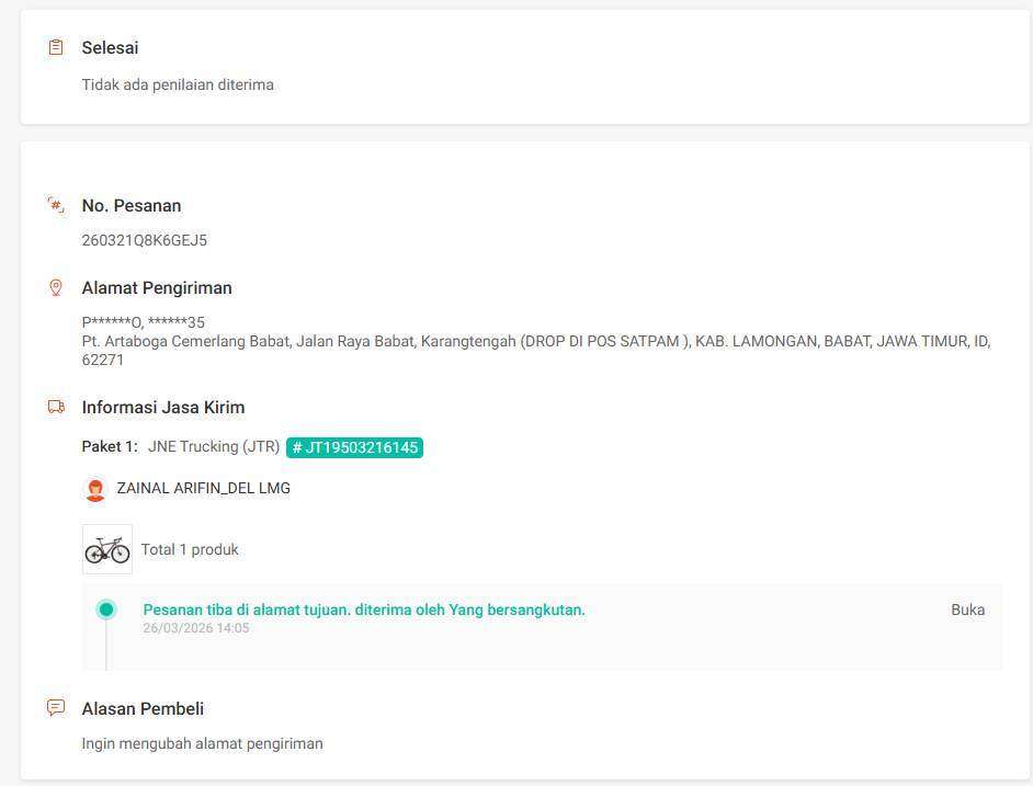 Barang Retur Tidak Sesuai Kondisi Awal, Bukti Tidak Dipertimbangkan Shopee dan Saldo Penjualan Minus Rp253.850