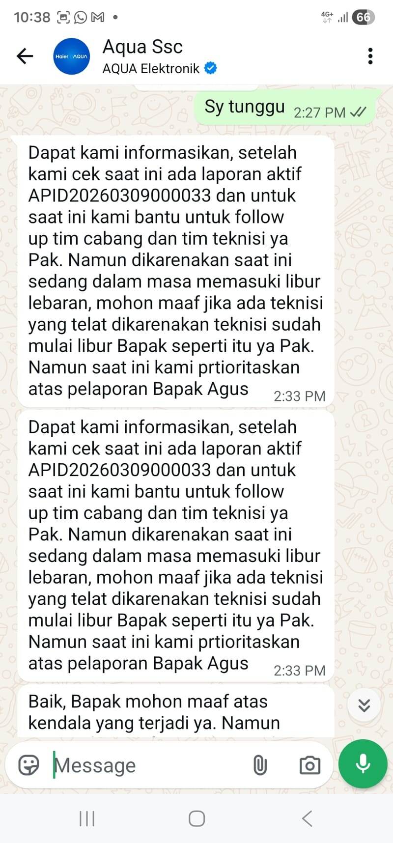 Garansi TV LED AQUA Tidak Jelas: Panel TV Rusak, Penggantian Unit ...