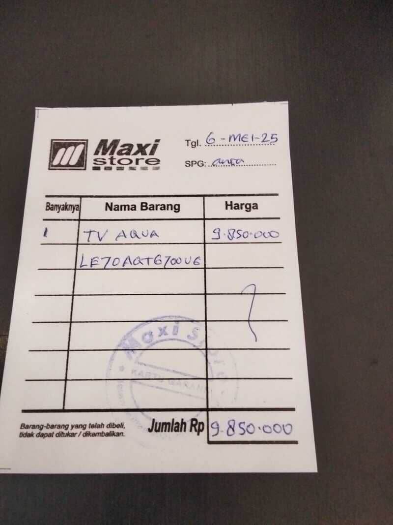 Garansi TV LED AQUA Tidak Jelas: Panel TV Rusak, Penggantian Unit ...