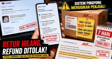Paket Retur Hilang di Agen J&T, Lazada Tolak Refund dengan Alasan Sudah Lewat 7 Hari