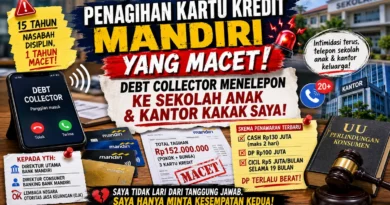 Penagihan Kartu Kredit Mandiri yang Macet, Debt Collector Menelepon ke Sekolah Anak dan Kantor Kakak Saya