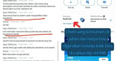 Refund Blibli ke Saldo Cashback dan Tidak Bisa Dicairkan