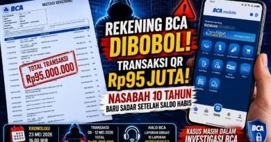 Rekening BCA Dibobol Transaksi QR Rp95 Juta Dalam Seminggu, Baru Sadar Setelah Saldo Hampir Habis