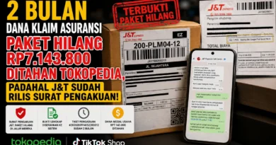2 Bulan Dana Klaim Asuransi Paket Hilang Rp7.143.800 Ditahan Tokopedia, Padahal J&T Sudah Rilis Surat Pengakuan
