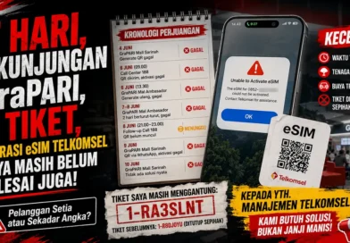 7 Hari, 5 Kunjungan GraPARI, 2 Tiket, Migrasi eSIM Telkomsel Saya Masih Belum Selesai Juga