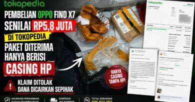 Beli OPPO Find X7 Senilai Rp5,8 Juta di Tokopedia, Paket Diterima Hanya Berisi Casing HP, Klaim Ditolak dan Dana Dicairkan Sepihak