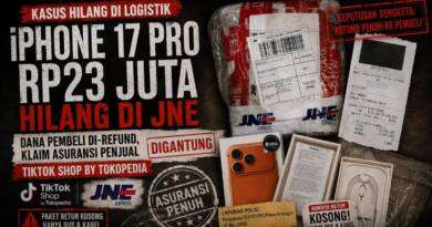 iPhone 17 Pro Rp23 Juta Hilang di Logistik JNE, Dana Pembeli Di-refund, Klaim Asuransi Penjual Digantung TikTok Shop by Tokopedia