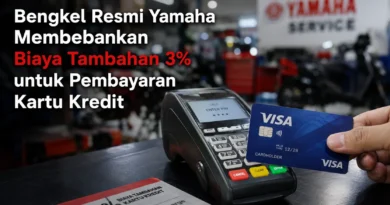 Service Kendaraan di Bengkel Resmi Yamaha Motor (Sentra Anugrah Motor) Bandung Dikenakan Surcharge 3% untuk Pembayaran dengan Kartu Kredit