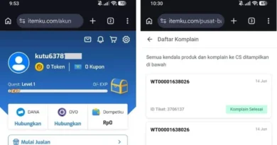 Dana Pencairan Itemku WT00001638026 Tertahan, Admin Tolak Pembatalan dan Saling Lempar Alasan Template