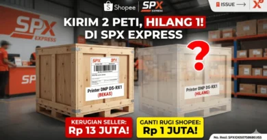 Peti Kayu Berisi Printer Seharga Rp13 Juta Hilang di SPX Express, Shopee Hanya Ganti Rp1 Juta!