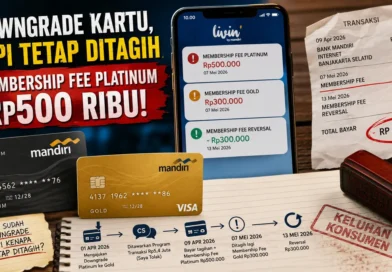 Sudah Downgrade Kartu Kredit Mandiri ke Gold, tapi Tetap Ditagih Membership Fee Platinum Rp500 Ribu