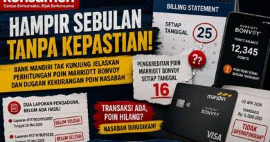 Poin Marriott Bonvoy Dikreditkan Sebelum Billing Statement Kartu Kredit Mandiri Terbit, Transaksi Rp5 Juta Tidak Dihitung untuk Poin