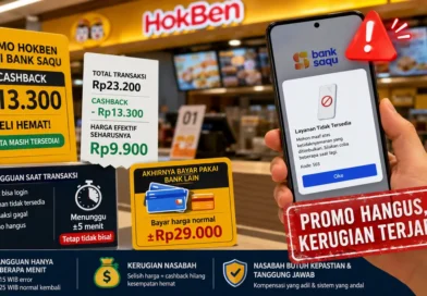 Aplikasi Bank Saqu Error Saat Transaksi Promo HokBen, Nasabah Kehilangan Kesempatan Mendapatkan Promo