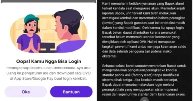 Aplikasi OVO Mendeteksi HP Saya Dimodifikasi, CS Malah Menyarankan untuk Factory Reset