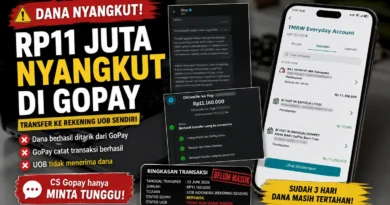 Dana Rp11 Juta Nyangkut di GoPay Saat Transfer ke Rekening UOB Sendiri