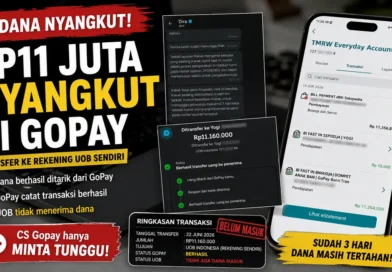 Dana Rp11 Juta Nyangkut di GoPay Saat Transfer ke Rekening UOB Sendiri
