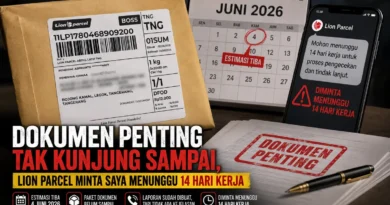 Dokumen Penting Tak Kunjung Sampai, Lion Parcel Minta Saya Menunggu 14 Hari Kerja