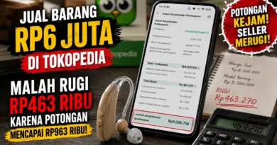 Jual Barang Rp6 Juta di Tokopedia, Malah Rugi Rp463 Ribu karena Potongan Mencapai Rp963 Ribu
