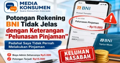 Kejanggalan Potongan Rekening BNI Taplus Muda dengan Keterangan “Pelunasan Pinjaman” yang Tidak Pernah Saya Lakukan