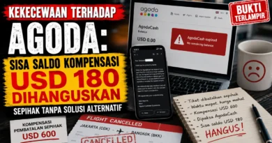 Kekecewaan Terhadap Agoda: Sisa Saldo Kompensasi USD 180 Dihanguskan Sepihak Tanpa Solusi Alternatif