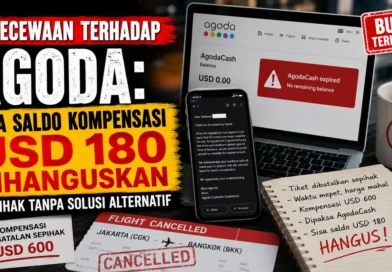 Kekecewaan Terhadap Agoda: Sisa Saldo Kompensasi USD 180 Dihanguskan Sepihak Tanpa Solusi Alternatif